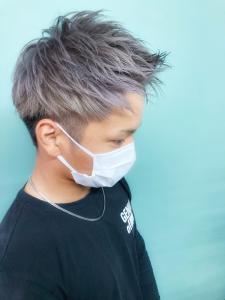 ツーブロックメンズショート＊ホワイトカラー/20代/30代/ - Hair salon OLIVE掲載