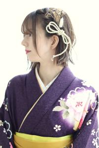 卒業式/着物ヘア/ボブスタイル/10代 20代 - hair+resort lagoon掲載