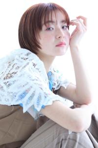 シースルーバング×イメチェン×オレンジブラウン20代30代 - albero掲載