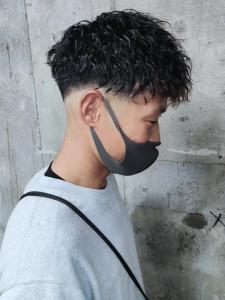束感スペインカール　ツーブロックマッシュ　フェードカット - MEN'S SALON alfRed 平針店掲載