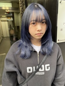 ネイビーブルーのグラデーション - hair Mission 心斎橋店掲載