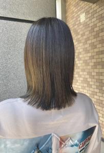 透明感オリーブベージュボブ - 半個室 rire hair 大野城店掲載