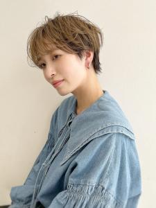 大人のハンサムマッシュショート×マロンベージュ - CLIQUE noise hair掲載
