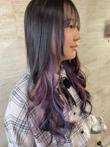韓国風スタイル　インナーピンクパープル - HAIR MAKE age 天神西通り店掲載