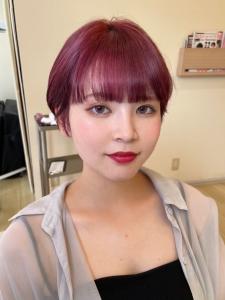 ショートヘア　丸みショート　レッドブラウン - HAIR MAKE age 天神西通り店掲載