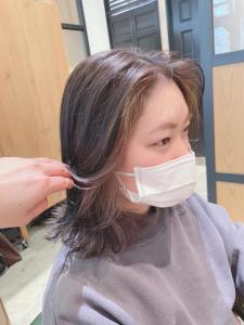 切りっぱなしボブフェイスフレーミング - 半個室 rire hair 千早店掲載