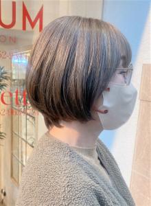 大人っぽくびれショート×透明感アッシュベージュ - e.m.a PREMIUM BEAUTY SALON掲載