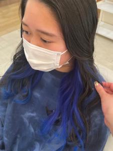 ブルーブラック　インナーカラー - HAIR MAKE age 天神西通り店掲載