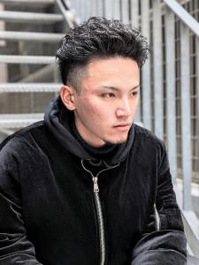 アップバング　黒髪 - 男性専門美容室 growth 博多店掲載
