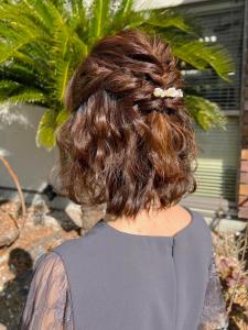 パーティーヘアセット　結婚式/同窓会　ハーフアップ - NAKAO COIFFURE掲載