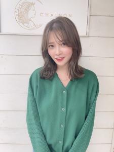 大人ガーリー愛されヘルシーミディショコラアッシュ30代梅ヶ丘 - CHAINON掲載