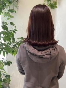 ～大人女性の赤系ミディアム～ - 福岡 オーガニックカラー miroa掲載