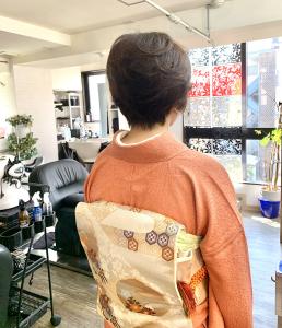 訪問着着付け＆ヘアセット