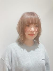 ピンクベージュ×マッシュウルフ - Eleanor 梅田店掲載