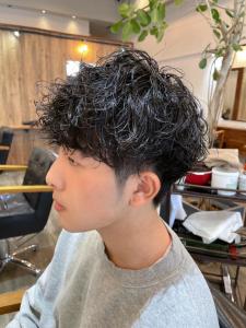メンズパーマ　波巻きパーマ　ツイストスパイラル - Flag Hair 西通り店掲載
