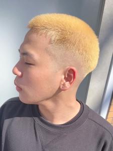スキンフェード×ブリーチ　おしゃれ坊主　 - MEN'S SALON alfRed 瑞穂店掲載