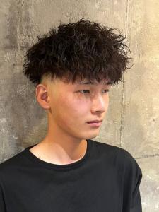 束感　波巻きツイストスパイラルパーマ×スキンフェード - MEN'S SALON alfRed 瑞穂店掲載