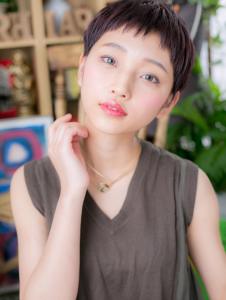 大人かわいい黒髪くすみカラーショートウルフ　耳だしショート - COVER HAIR & SPA bliss【カバーヘア アンド スパ ブリス】浦和/浦和西口店掲載