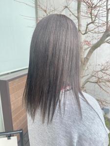 白髪ぼかしハイライトグレーカラー