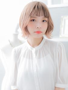 ブロンドカラーフレンチガーリー小顔ボブ　ツートーンカラー - mod's hair【モッズヘア】越谷/越谷西口店掲載