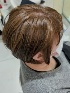 初体験♪脱白髪染めハイライトカラー×ショートボブ【我孫子】 - AVENIR 我孫子店掲載