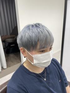 束感　ツーブロックマッシュ　シルバーアッシュ　【札幌】 - THIS IS BARBER掲載