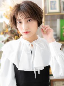 シースルーバングゆるふわ小顔ボブショート　春パーマ - COVER HAIR bliss 戸田公園西口店掲載