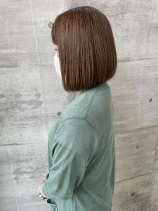 40代50代大人ミルクティーボブ☆山之内 - SARA Beauty Sight 志免店掲載