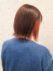 【flor 戸塚】*イヤリングカラー+オレンジ×ベージュ* - Flor_戸塚掲載