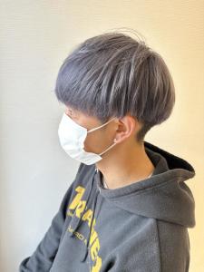 メンズマッシュシルバーグレー - Neivs Hair 福工大駅前店掲載