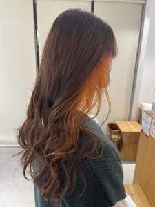 インナー×オレンジ - トリート ヘアデザイン 津田沼店掲載