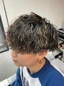 ハイライトツイストスパイラルパーマ マッシュヘア - 完全個室 THIS IS BARBER 3rd掲載