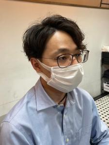 ナチュラルパーマ　耳掛けスタイル　20代/30代 - 完全個室 THIS IS BARBER 3rd掲載