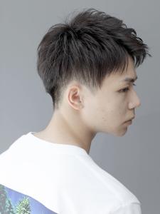 【爽やか好印象】ツーブロックアップバングショートスタイル - 理容室 hair studio ARUIM 代官山.恵比寿掲載