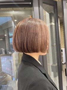 ミニボブ【オーガニック白髪ぼかしラベンダーグレージュ】 - R hair natural & organic salon掲載