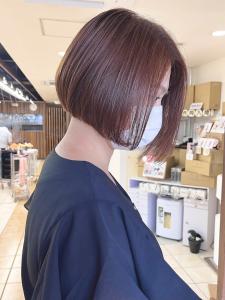 大人かわいい★前下がりボブオレンジワンカール 20代30代  - QUALIS 上板橋店掲載