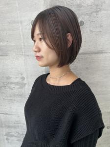 30代40代大人ベージュ/丸みボブ☆山之内 - SARA Beauty Sight 志免店掲載