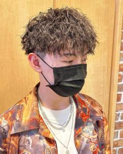 横浜メンズパーマツイストスパイラルパーマ韓国マッシュヘア眉毛 - ＣＲＥＡ能見台掲載