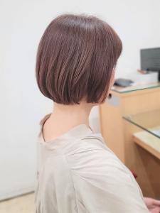 透明感ピンクベージュ×ふんわりボブ - e.m.a PREMIUM BEAUTY SALON掲載