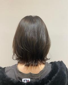 ミニウルフ/ウルフボブ/くすみブルー/くびれヘア - ROW町田掲載