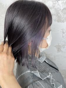 インナーカラーイヤリングカラーラベンダー - prize Iris 池袋【プライズ アイリス】池袋駅東口店掲載