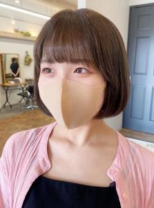 大人ガーリー 愛されショート　ピンクブラウン  丸みボブ - canoe 博多ミスト店掲載