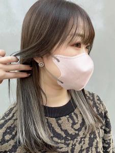 大人モード インナーカラー ホワイトベージュ シースルーバン - canoe 博多ミスト店掲載