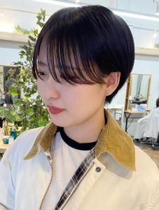 黒髪ハンサムショート 20代30代40代 丸みボブ - canoe 博多ミスト店掲載