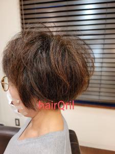 天然ヘナと膨らむ髪にドライカット、大人ボブスタイル - hair Qril掲載