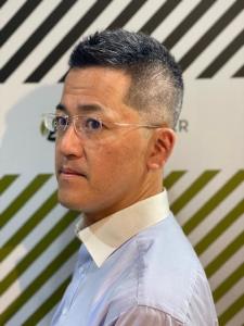 大人カッコいい30代40代50代以上アップバンクショート - BARBER-BAR 四谷店掲載