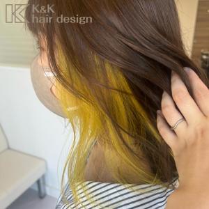 イエローイヤリングカラー - K&K hair design つつじが丘店掲載