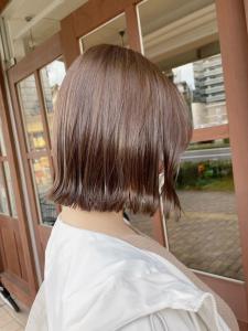 オレンジブラウン外ハネボブ - Oggi 西新店掲載