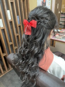 ハーフアップスタイル - Papillon Rose掲載