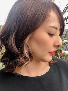 30代40代50代のインナーカラー/イヤリングカラーくびれミ - BEAUTY CELLAR 六本木ヒルズ店掲載